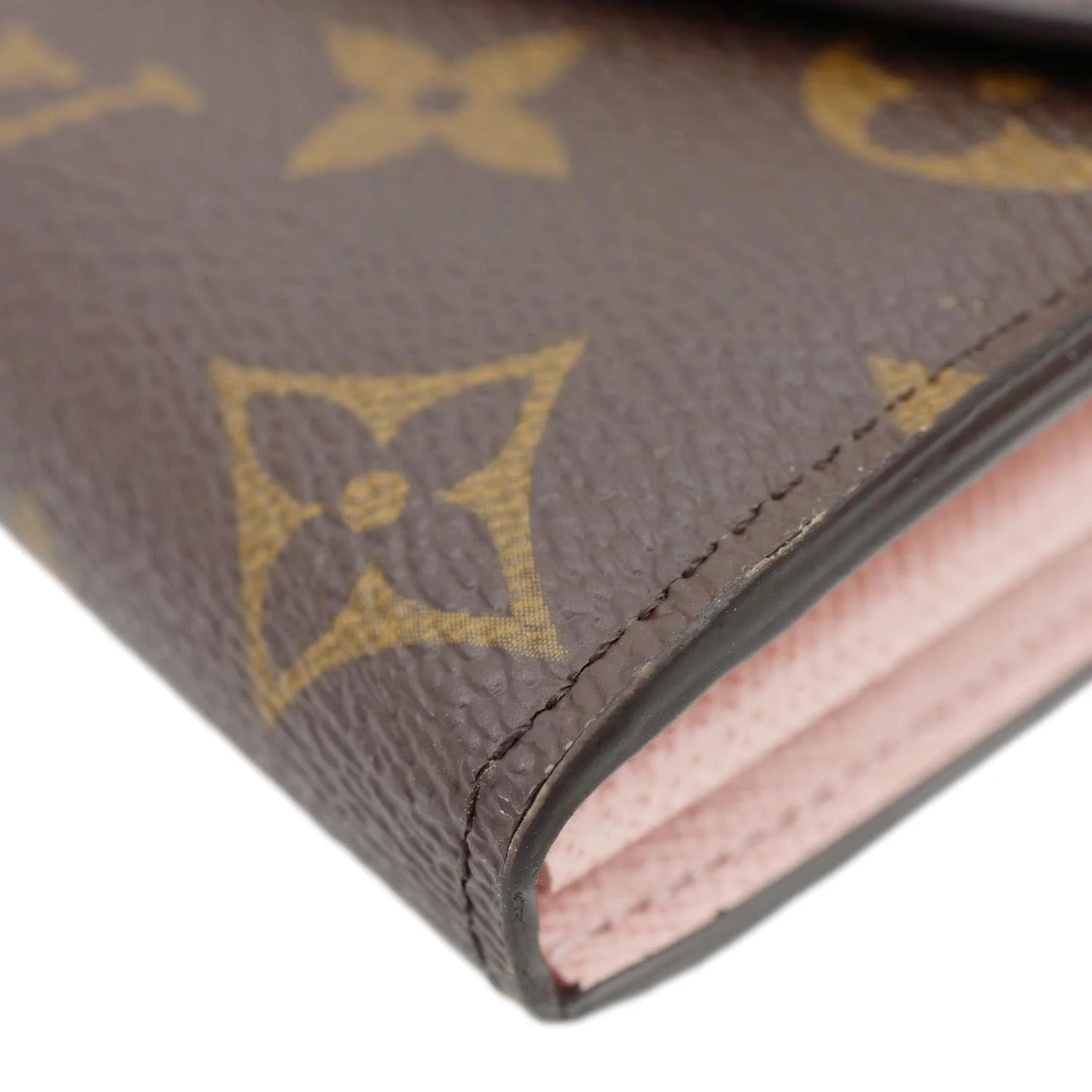 LOUIS VUITTON Sarah Monogram Canvas Wallet Rose Ballerine - Image 9