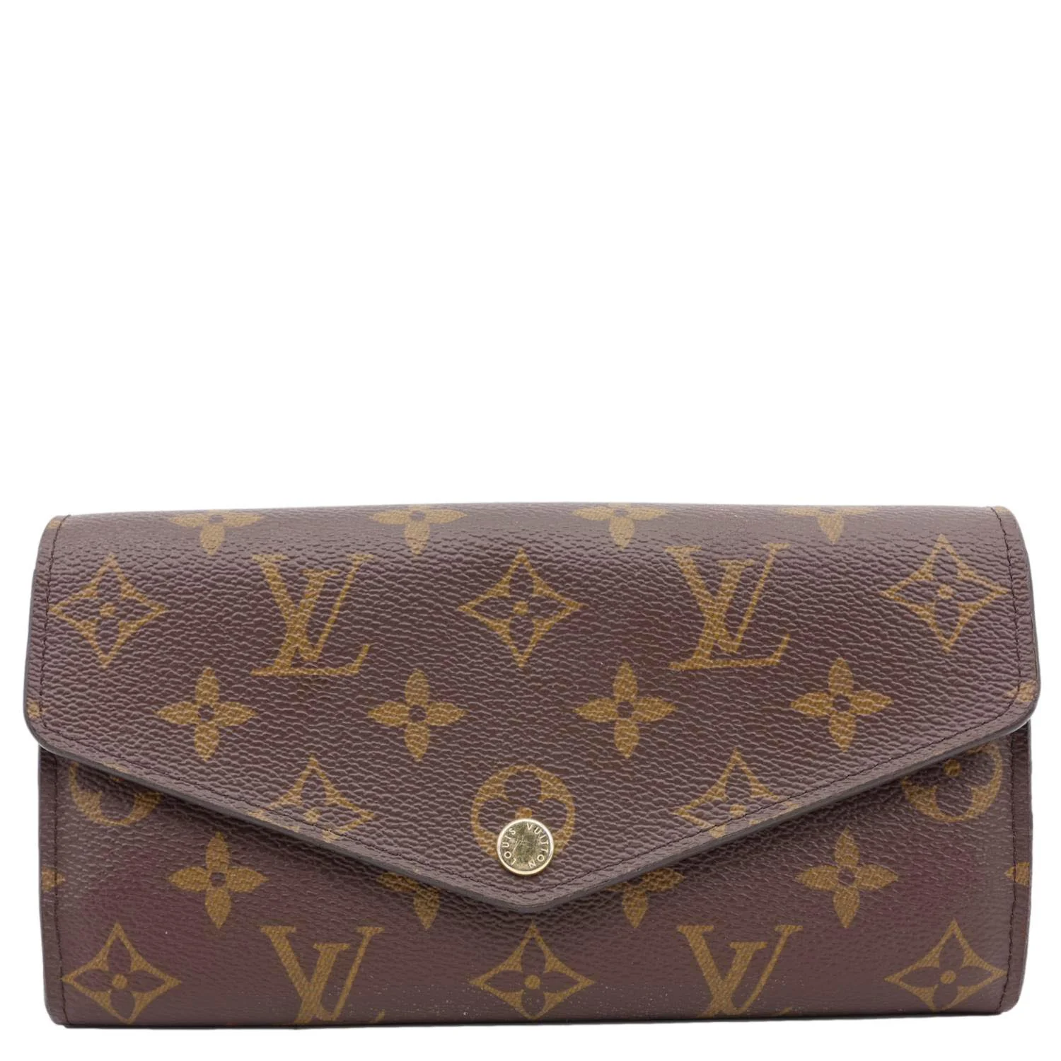 LOUIS VUITTON Sarah Monogram Canvas Wallet Fuchsia