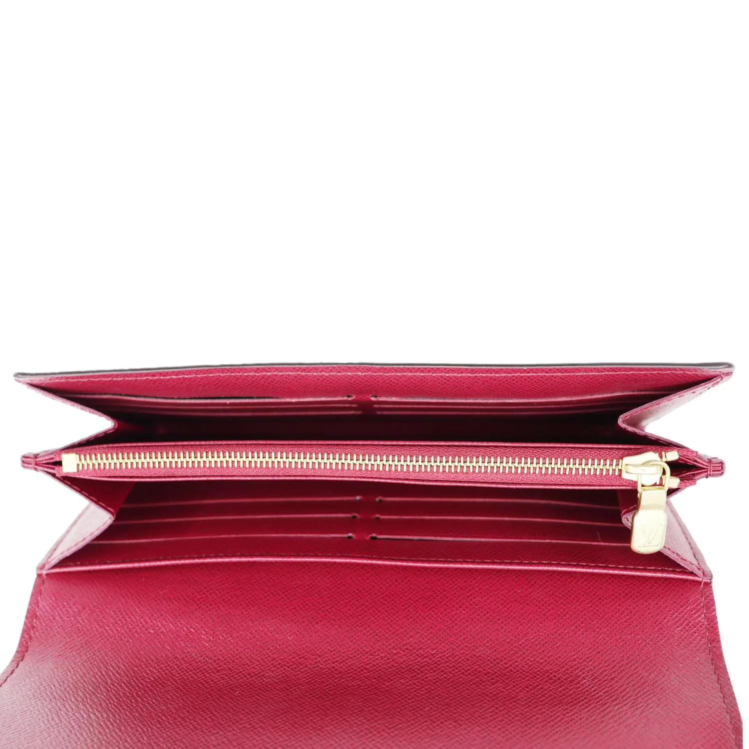 LOUIS VUITTON Sarah Monogram Canvas Wallet Red - Image 10