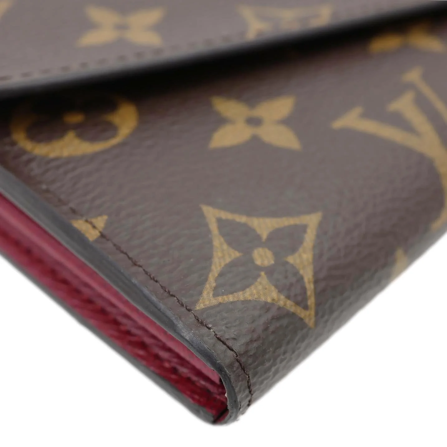 LOUIS VUITTON Sarah Monogram Canvas Wallet Red - Image 7