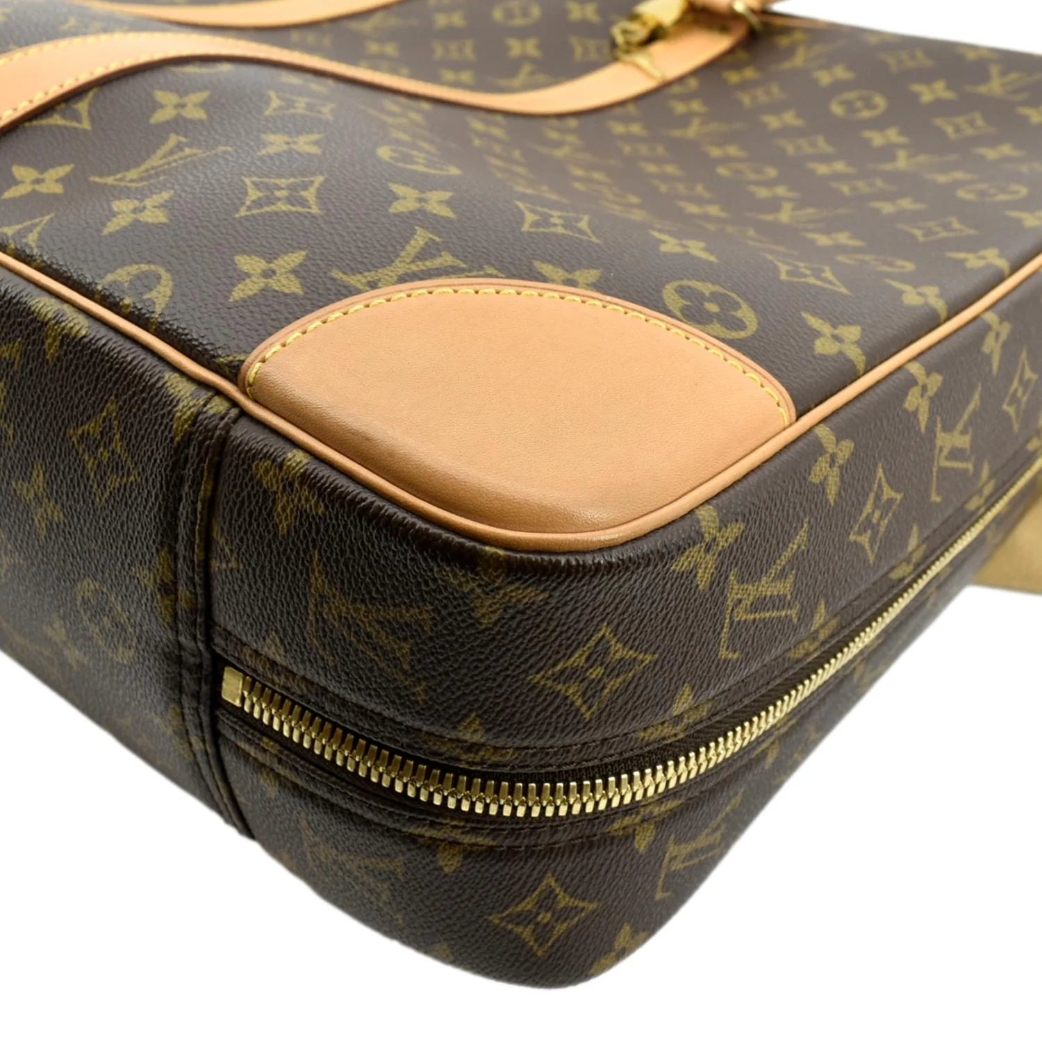 LOUIS VUITTON Sirius 45 Monogram Canvas Suitcase Travel Bag Brown - Image 6