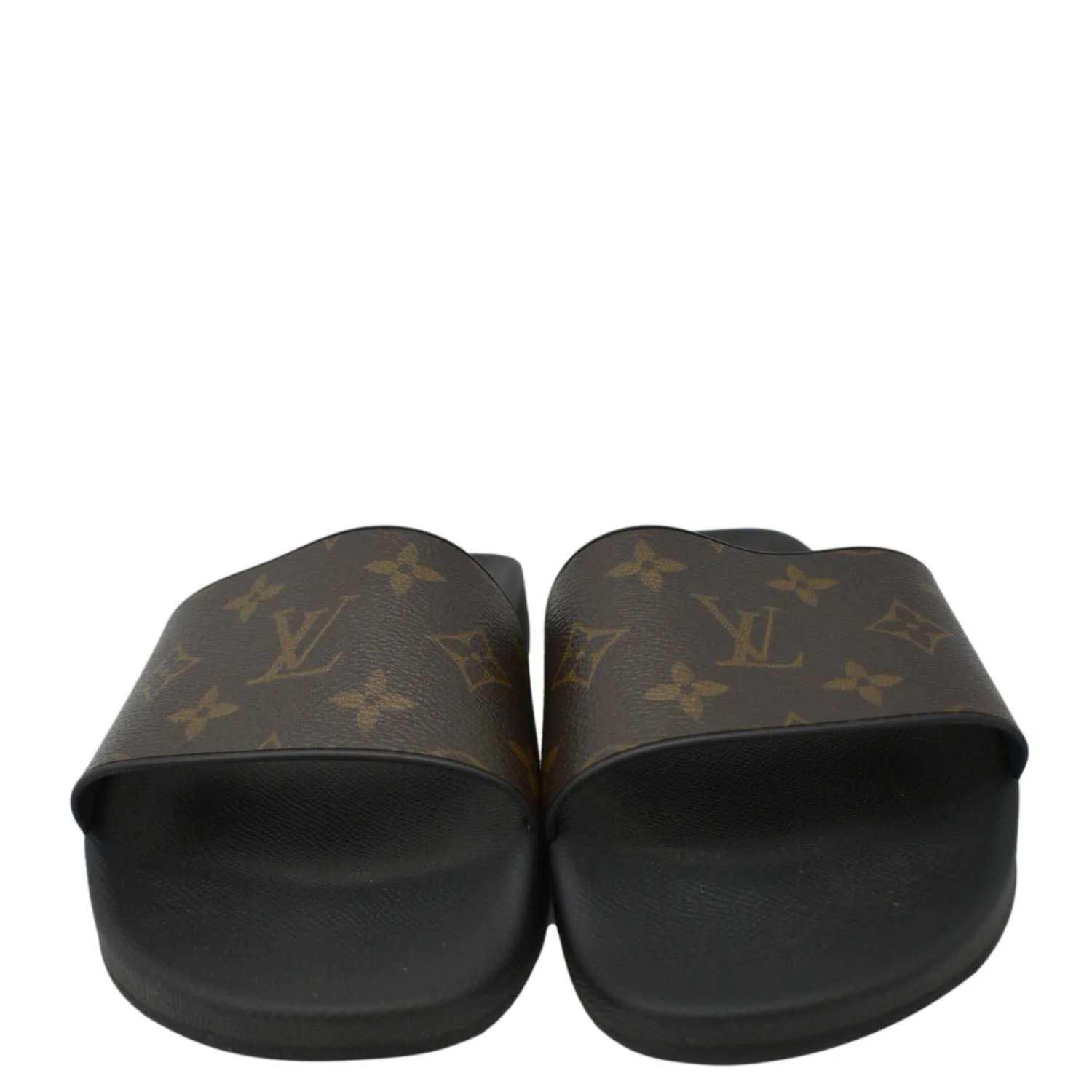 LOUIS VUITTON Sunbath Monogram Canvas Slide Sandals Brown US 6 - Image 3