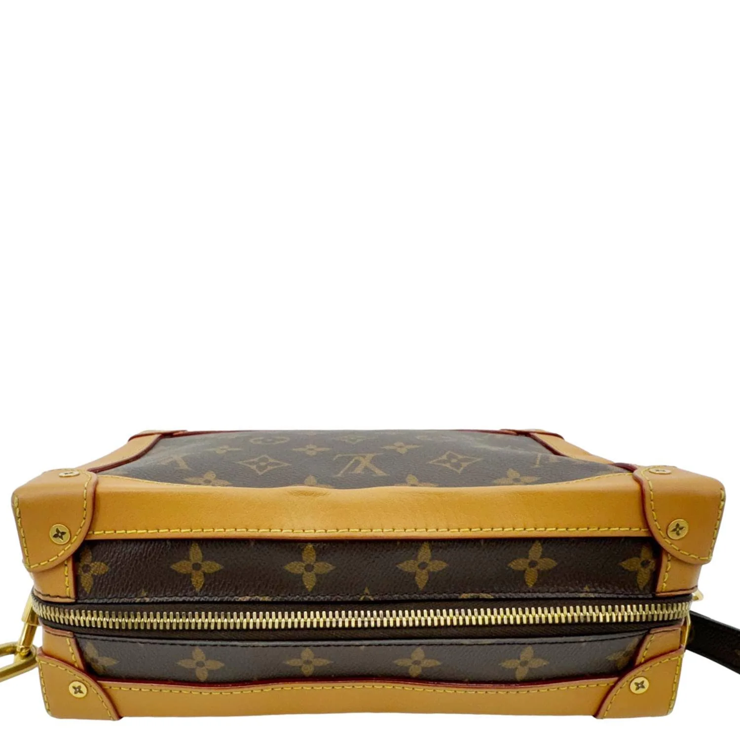LOUIS VUITTON Soft Trunk Monogram Canvas Shoulder Bag Brown - Image 4