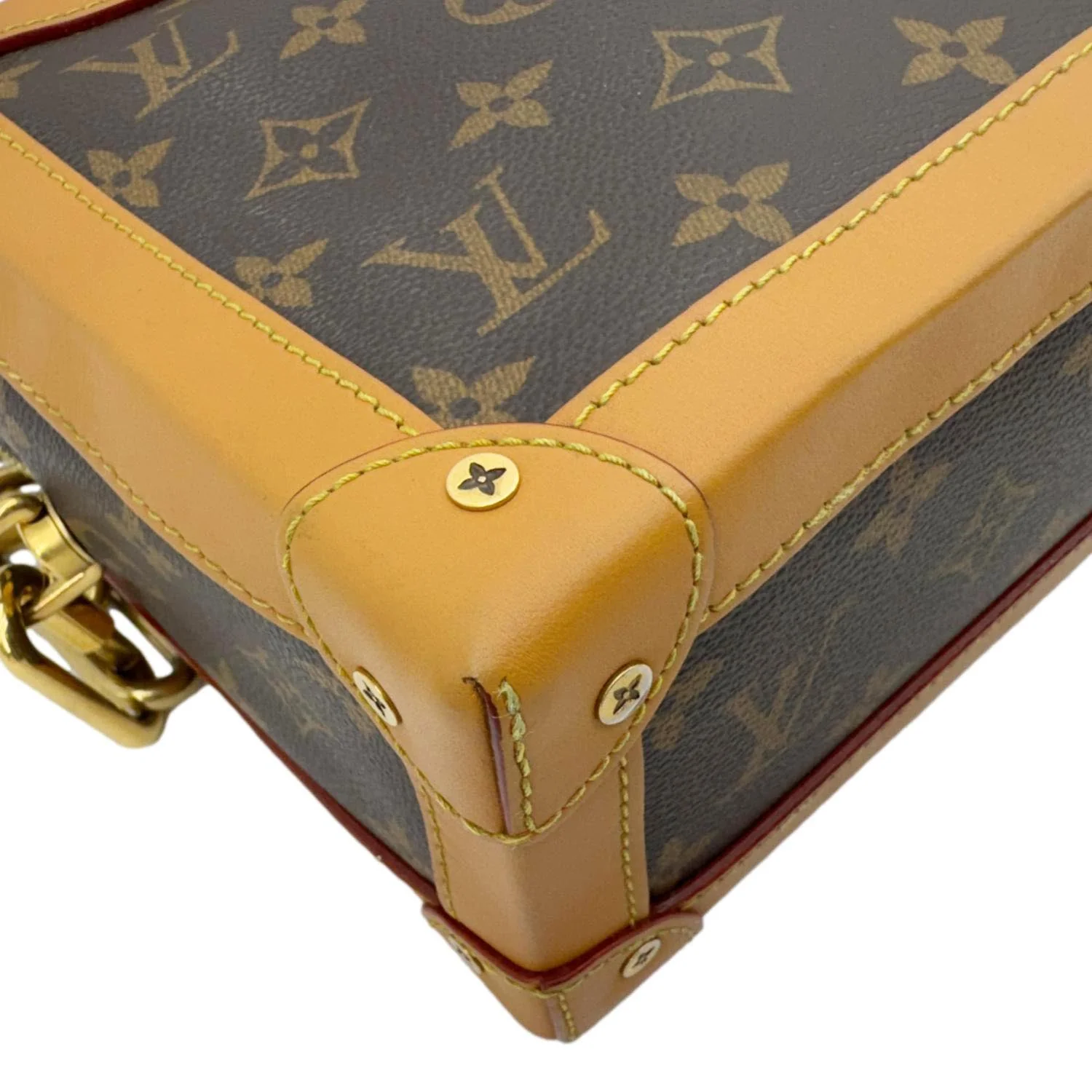LOUIS VUITTON Soft Trunk Monogram Canvas Shoulder Bag Brown - Image 7