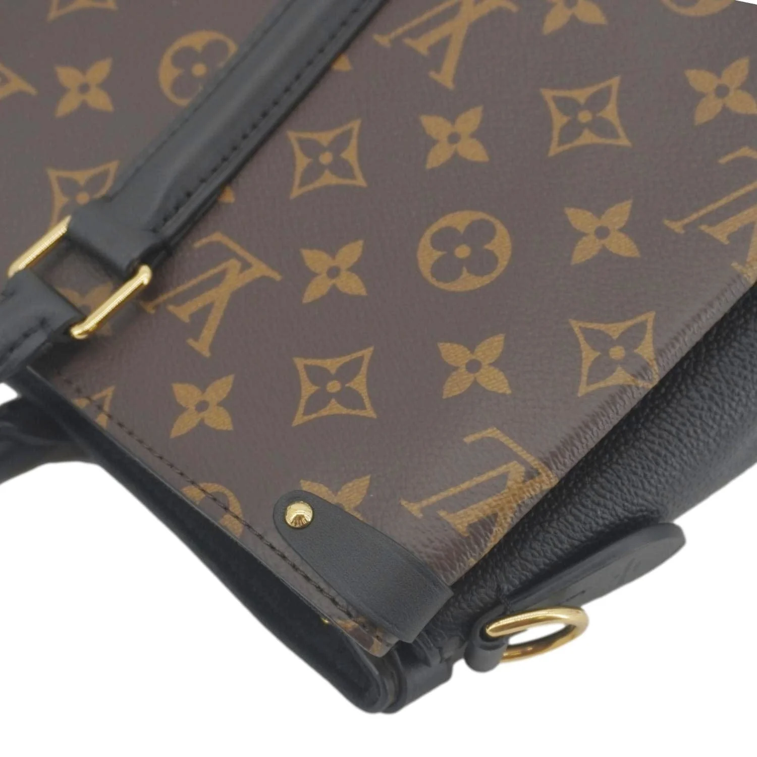 LOUIS VUITTON Soufflot MM Monogram Canvas Shoulder Bag Brown - Image 8