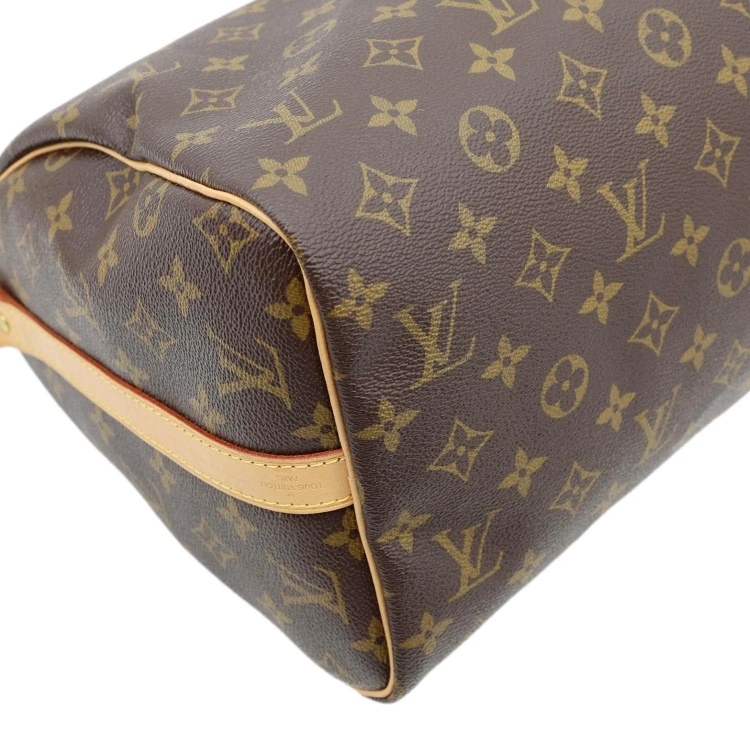LOUIS VUITTON Speedy 30 Bandouliere Monogram Canvas Crossbody Bag Brown - Image 8
