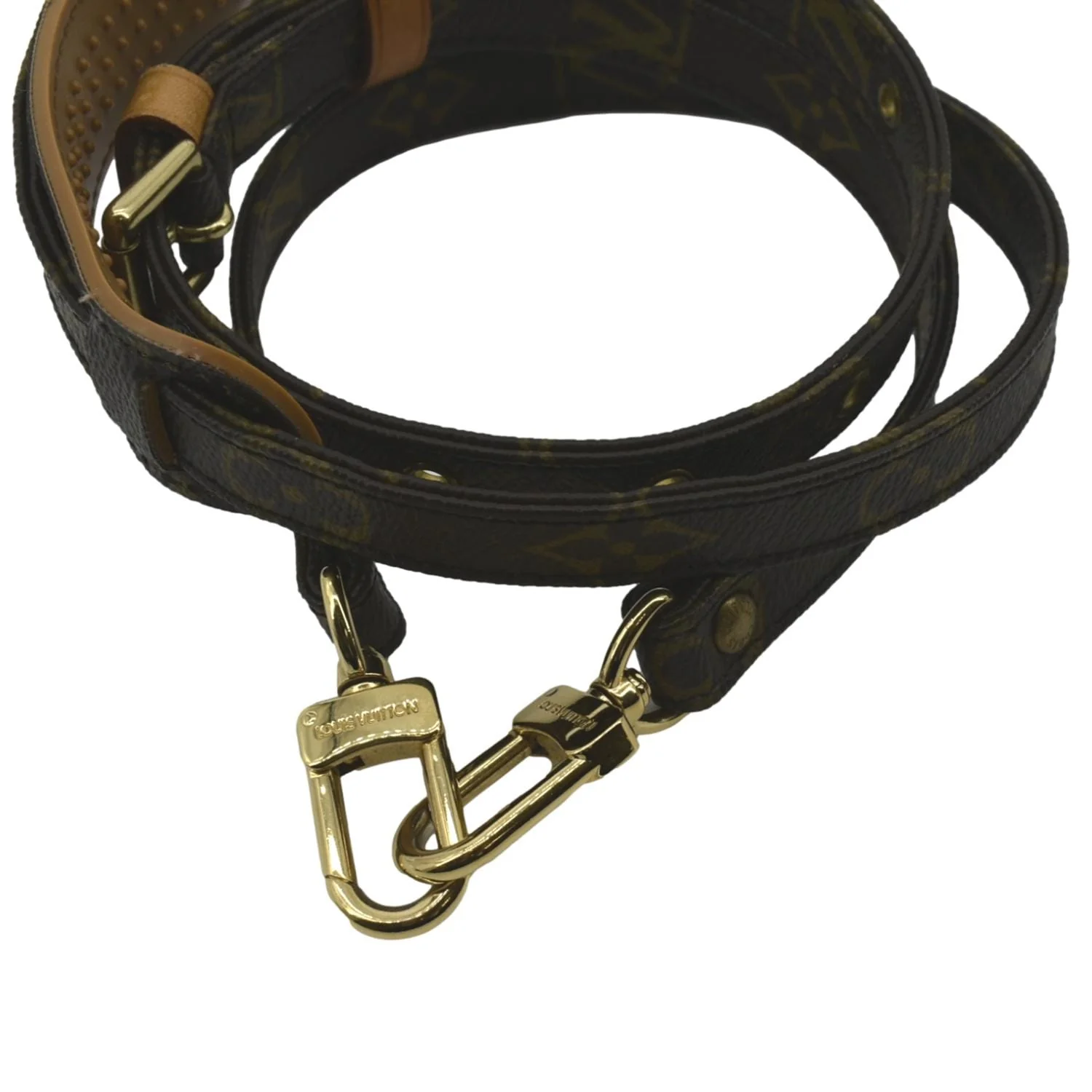 LOUIS VUITTON Monogram Canvas Shoulder Strap Brown - Image 6