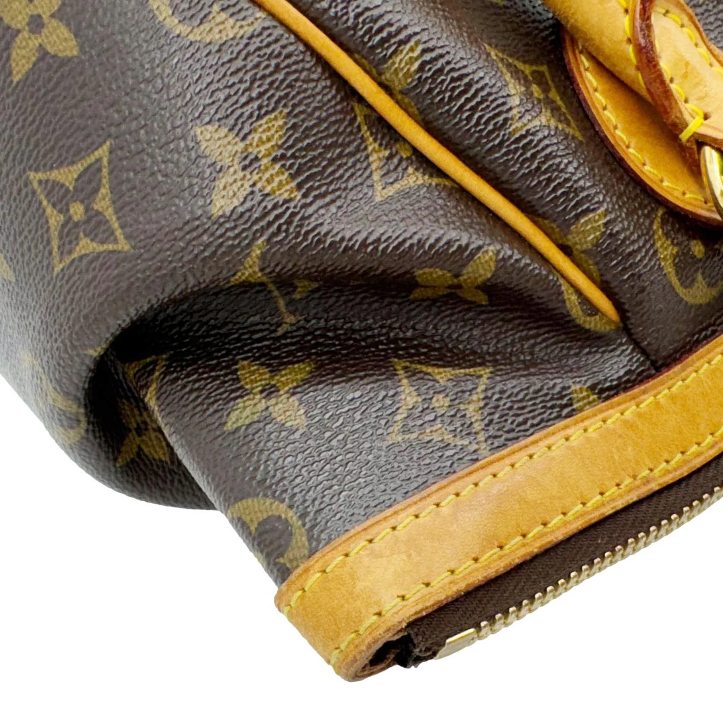 LOUIS VUITTON Tivoli PM Monogram Canvas Satchel Bag Brown - Image 5