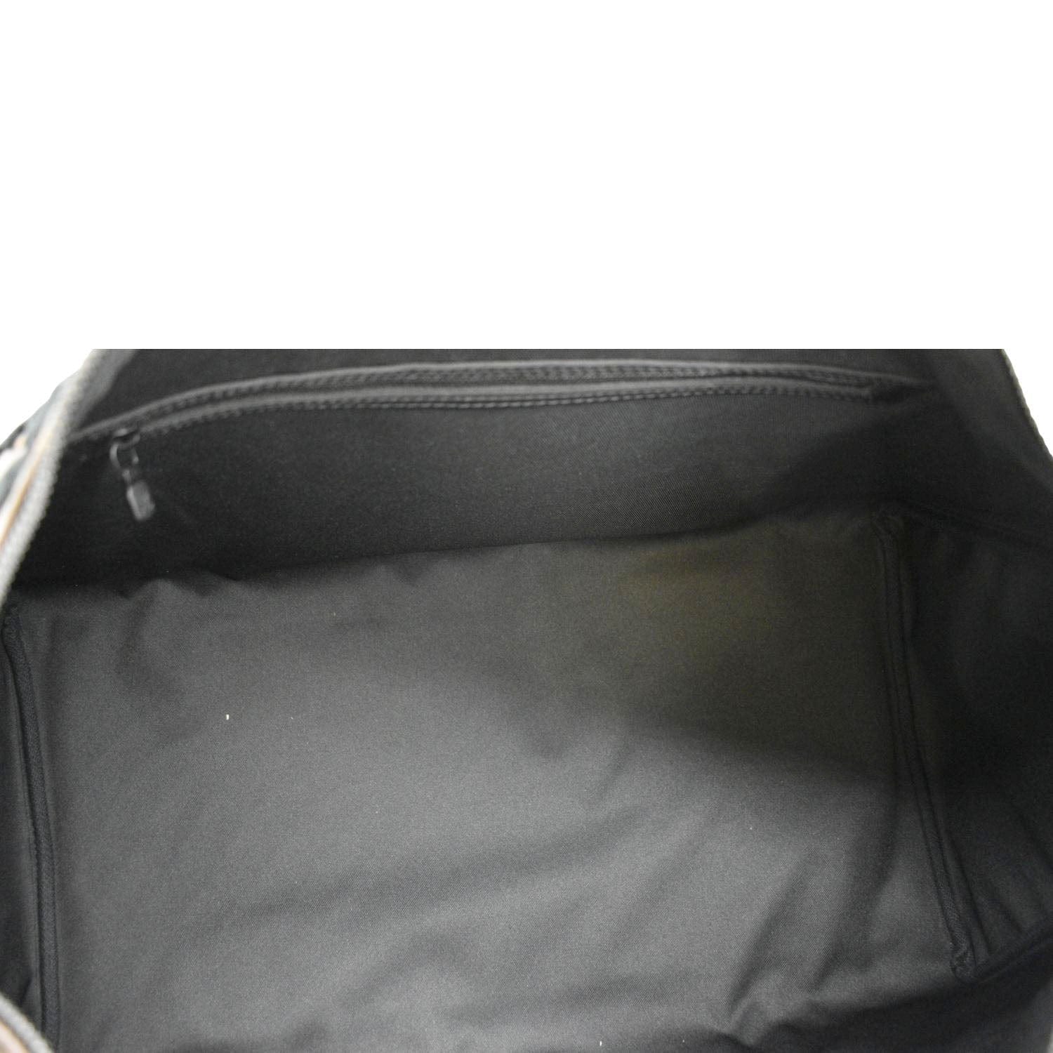 LOUIS VUITTON Keepall Triangle 50 Monogram Tuffetage Travel Bag Black - Image 12