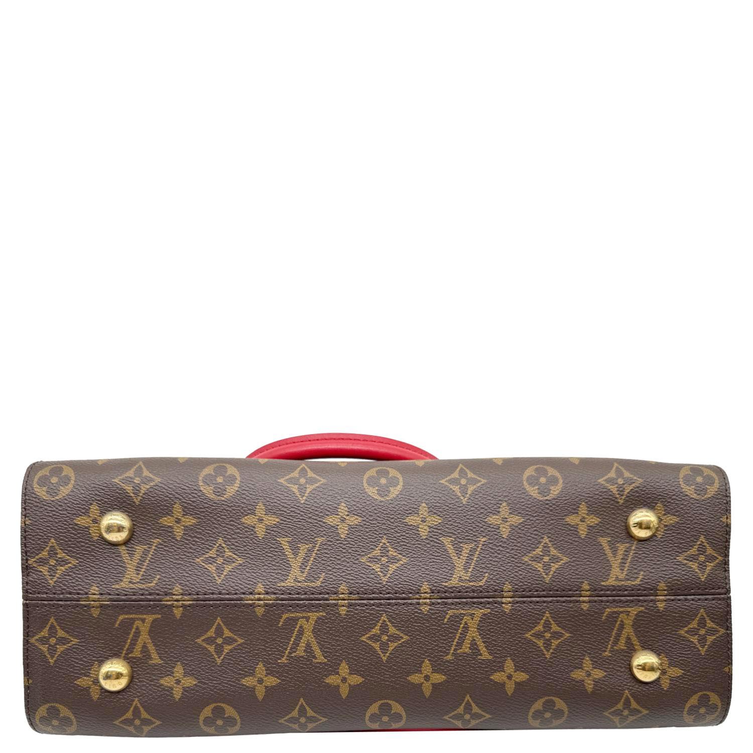 LOUIS VUITTON Tuileries Monogram Canvas Tote Shoulder Bag Brown - Image 9