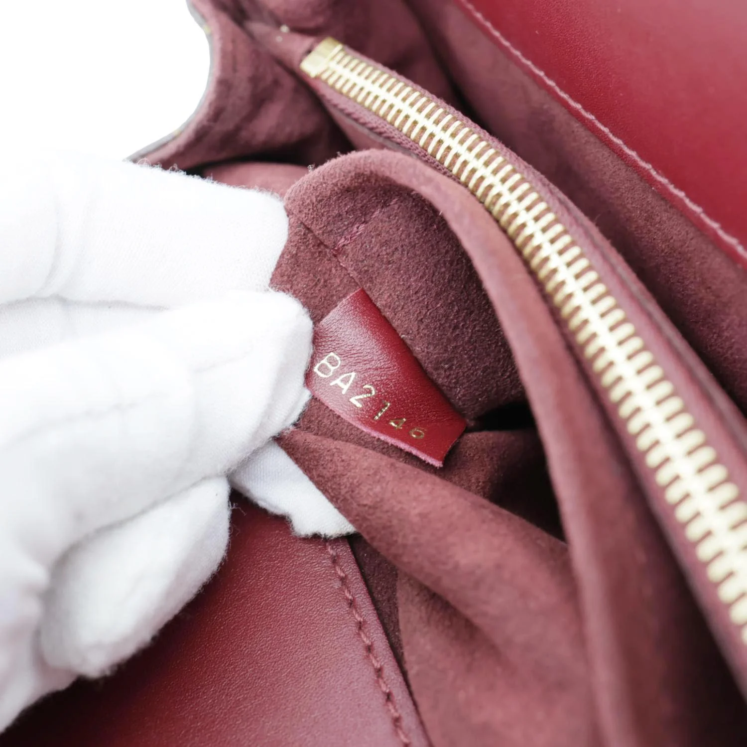 LOUIS VUITTON Venus Monogram Canvas 2way Shoulder Bag Maroon - Image 16