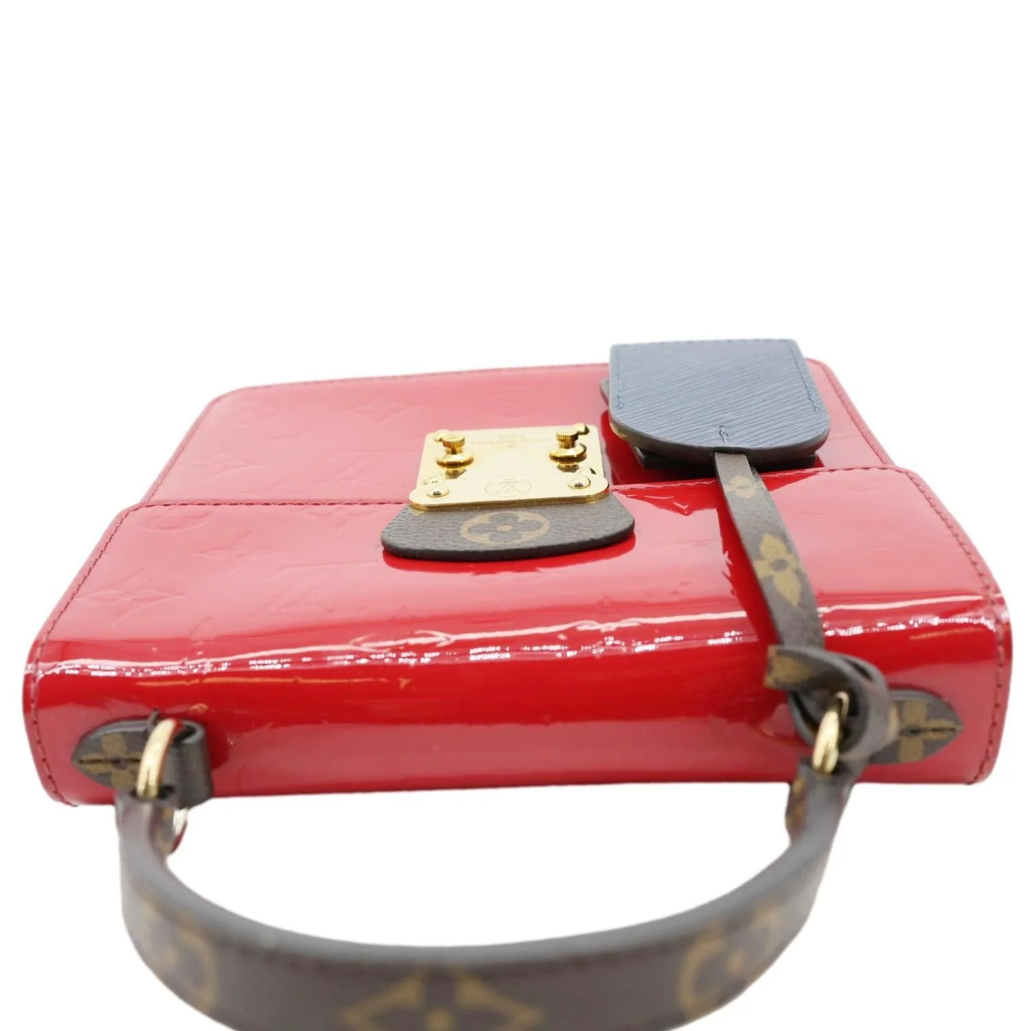 LOUIS VUITTON Spring Street Monogram Vernis Epi Shoulder Bag Scarlet - Image 5