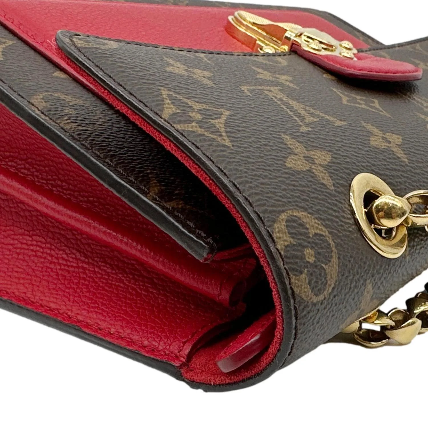 LOUIS VUITTON Victoire Monogram Canvas Crossbody Bag Cerise - Image 5