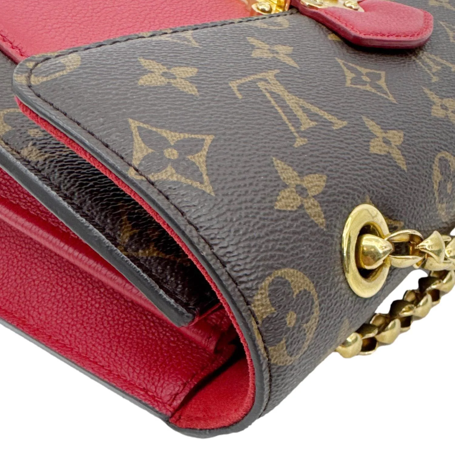LOUIS VUITTON Victoire Monogram Canvas Crossbody Bag Cerise - Image 5