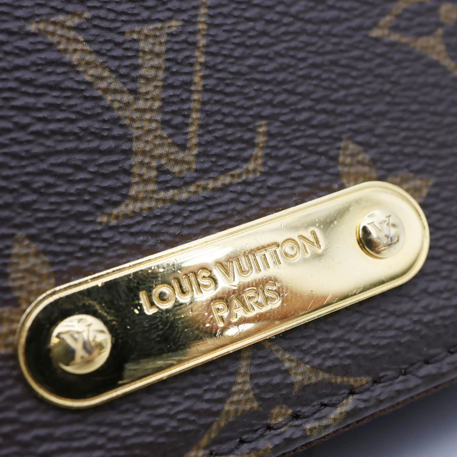 LOUIS VUITTON Lily Monogram Canvas Wallet On Chain Brown - Image 15