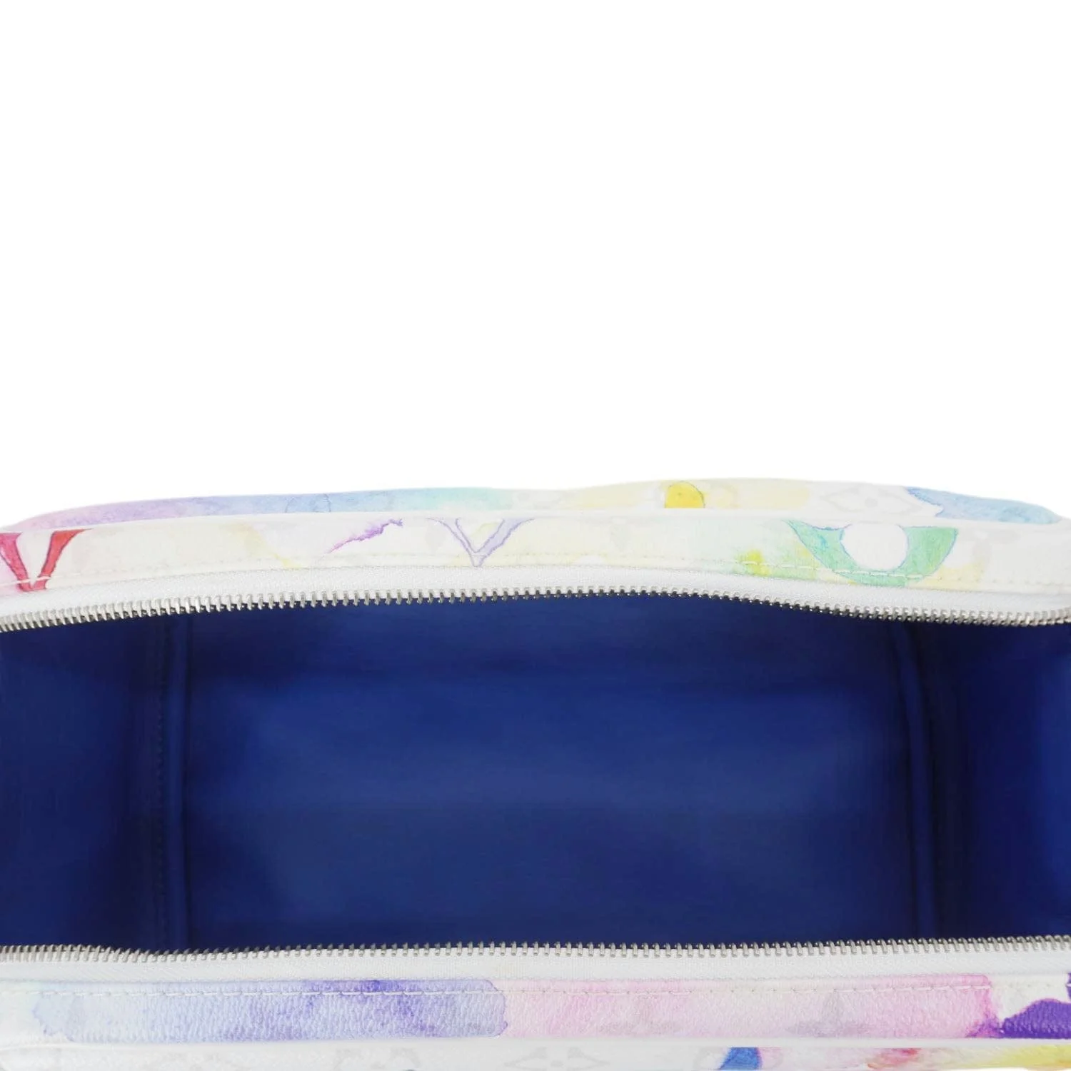 LOUIS VUITTON Watercolor Dopp Kit Monogram Coated Canvas White Toiletry Pouch - Image 12