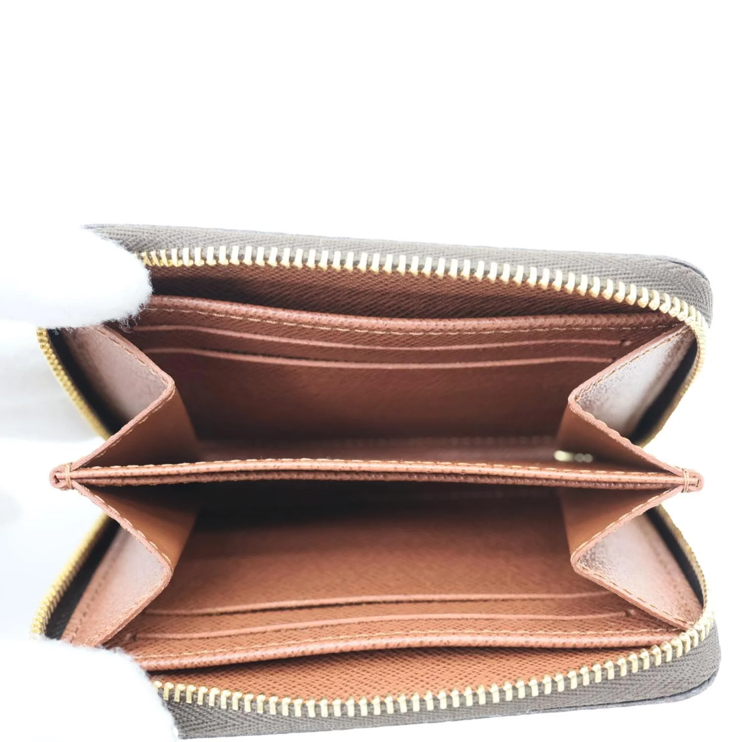 LOUIS VUITTON Monogram Canvas Zippy Coin Purse Brown - Image 11
