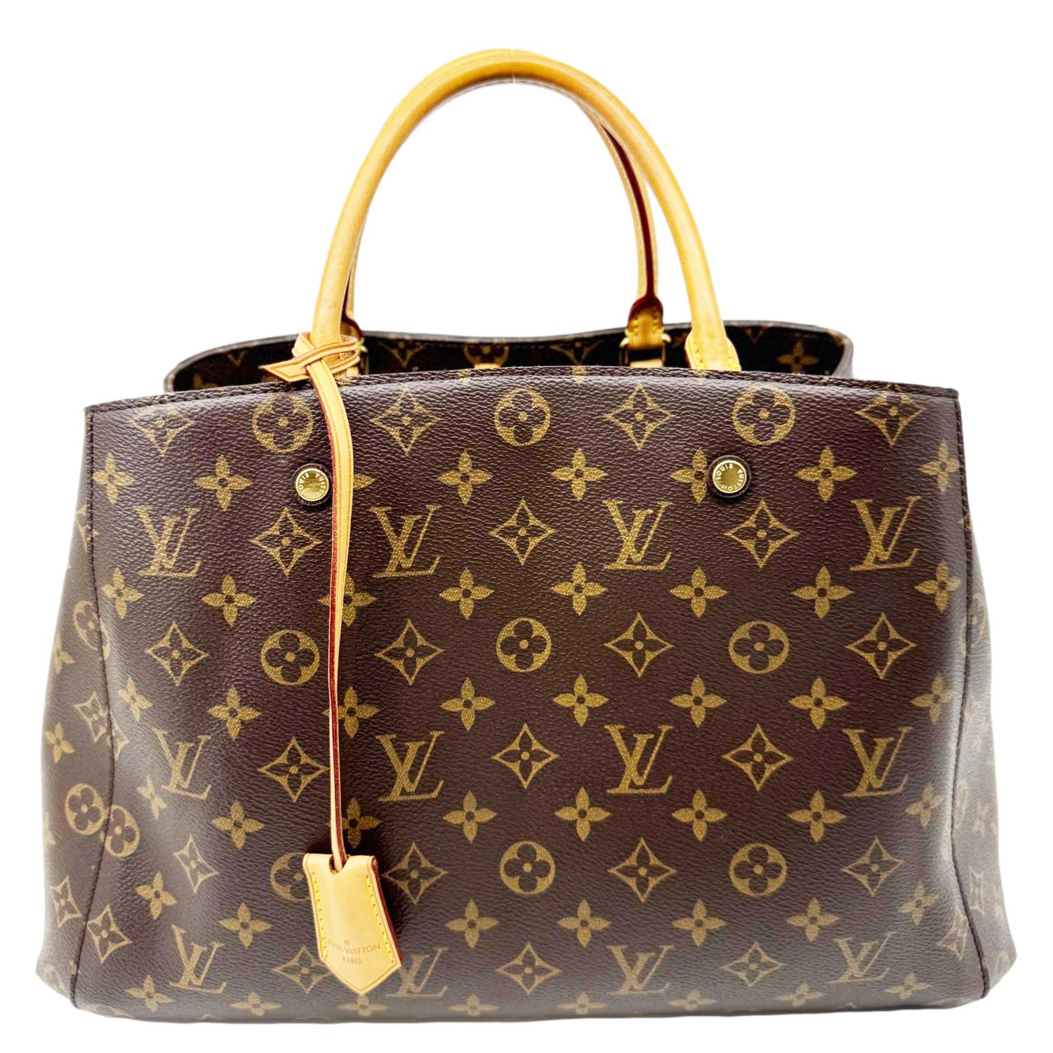 LOUIS VUITTON Montaigne GM Monogram Canvas Shoulder Bag Brown - Image 2
