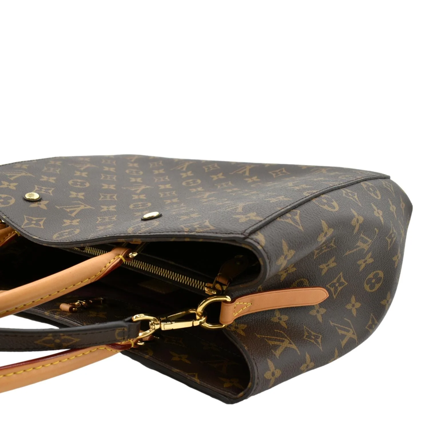 LOUIS VUITTON Montaigne GM Monogram Canvas Shoulder Bag Brown - Image 5