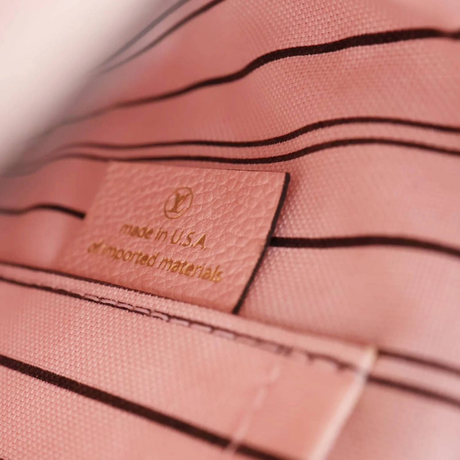 LOUIS VUITTON Montaigne MM Monogram Empreinte Shoulder Bag Pink - Image 14