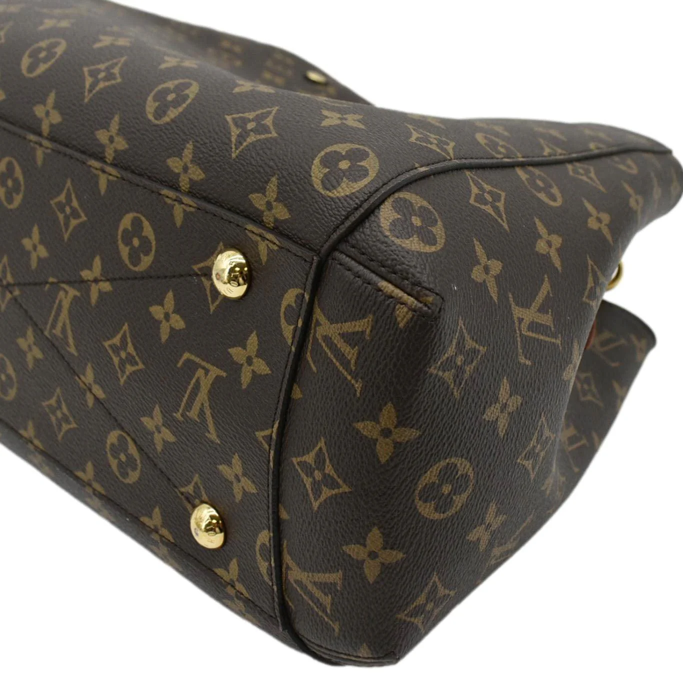 LOUIS VUITTON Montaigne GM Monogram Canvas Shoulder Bag Brown - Image 8