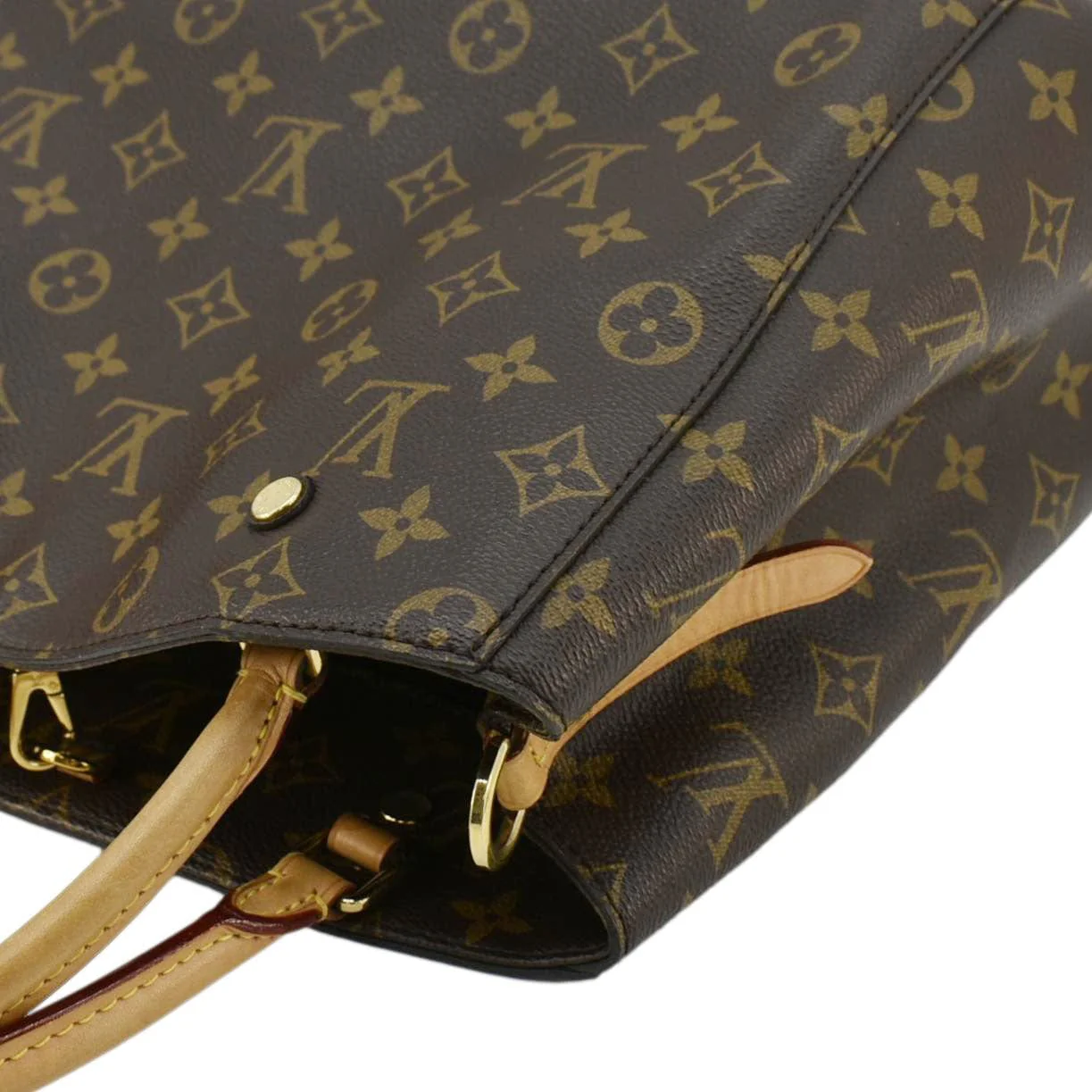 LOUIS VUITTON Montaigne MM Monogram Canvas Shoulder Bag Brown - Image 5