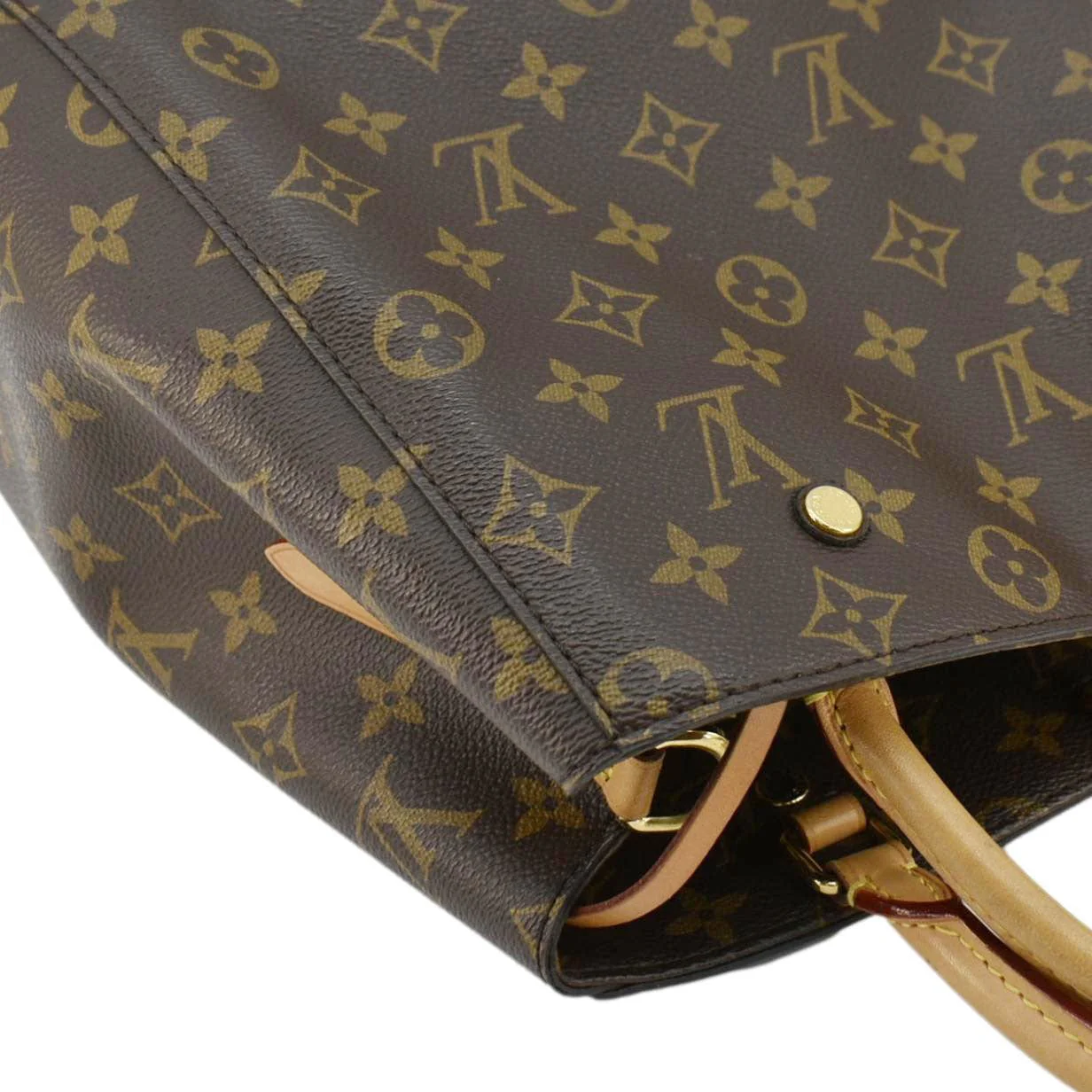 LOUIS VUITTON Montaigne MM Monogram Canvas Shoulder Bag Brown - Image 6