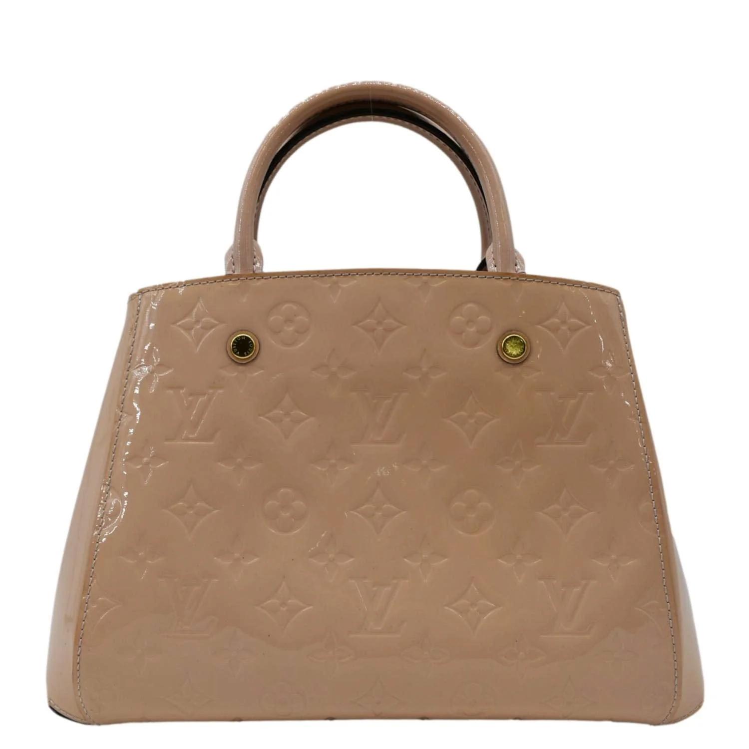 LOUIS VUITTON Montaigne BB Vernis Leather Tote Shoulder Bag Dusty Pink - Image 3