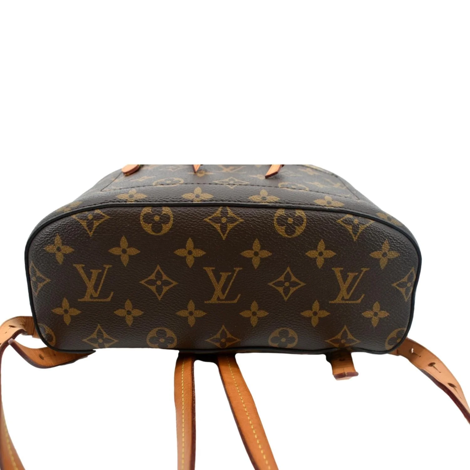 LOUIS VUITTON Montsouris Monogram Canvas Backpack Bag Brown - Image 7