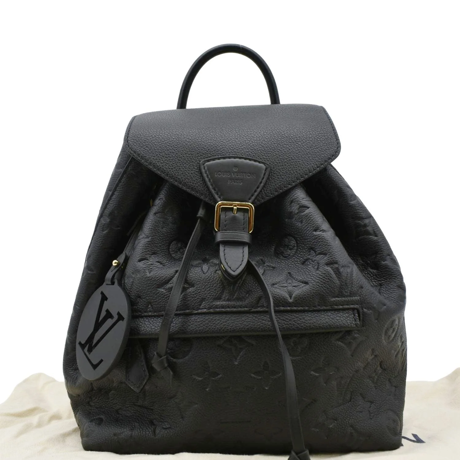 LOUIS VUITTON Montsouris PM Monogram Empreinte Backpack Black - Image 3
