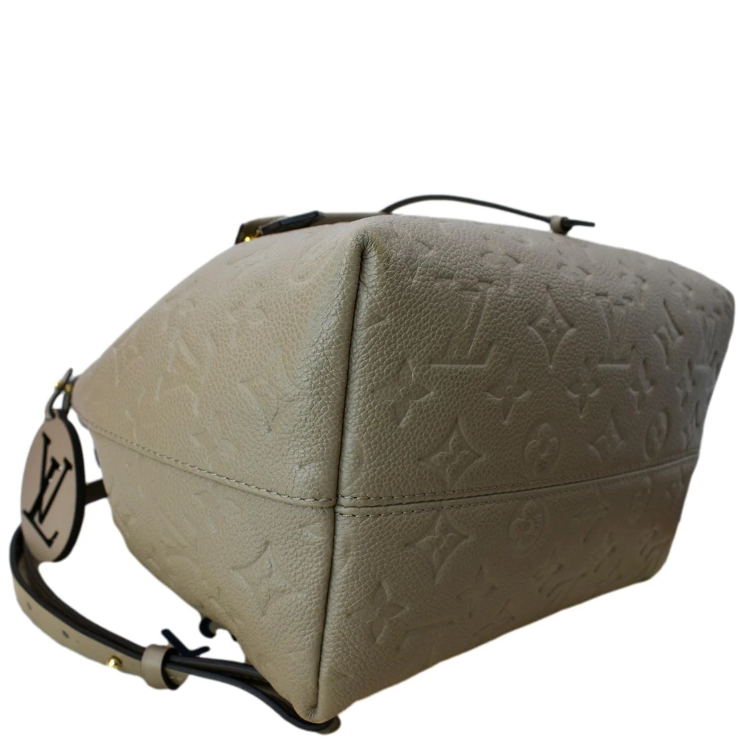 LOUIS VUITTON Montsouris Monogram Empreinte Leather Backpack Beige - Image 9