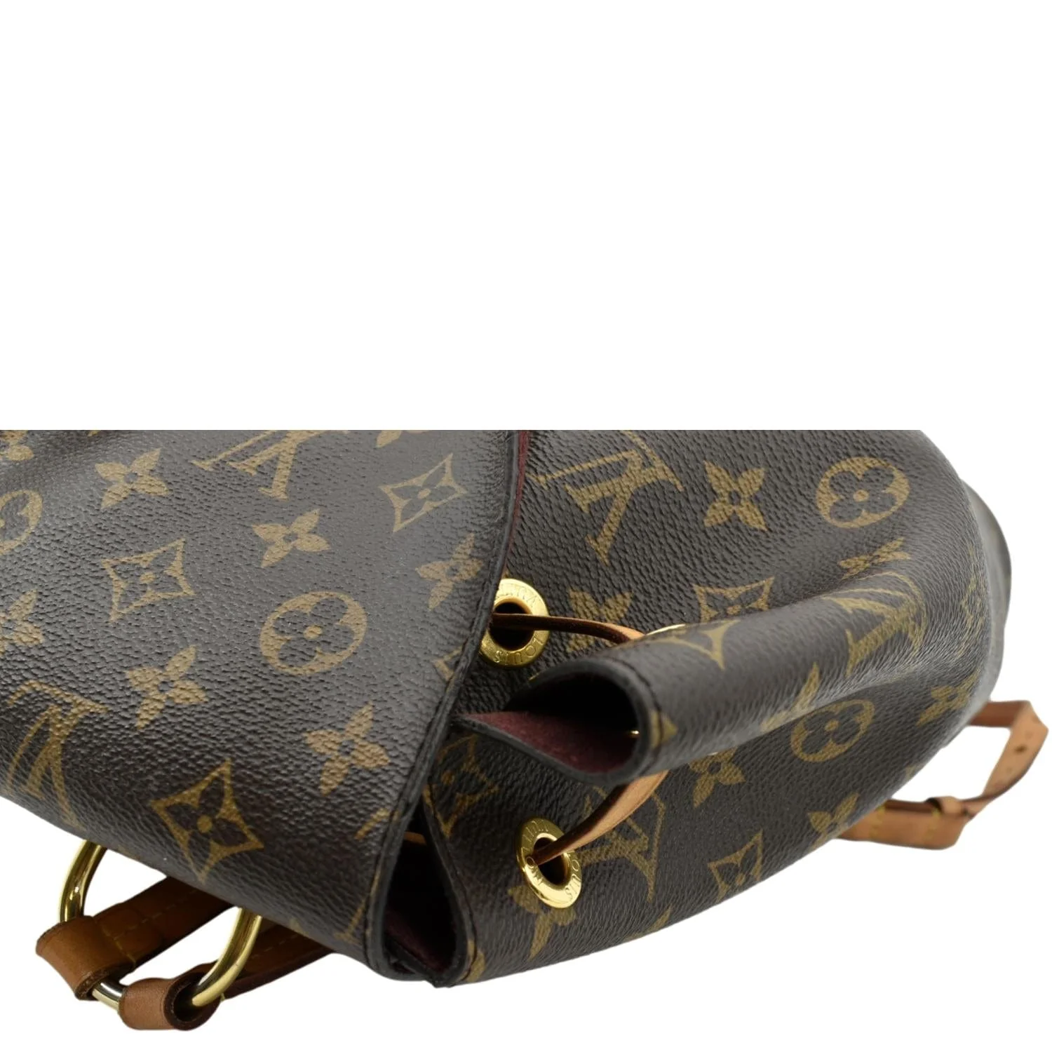 LOUIS VUITTON Montsouris NM Monogram Canvas Backpack Bag Brown - Image 5