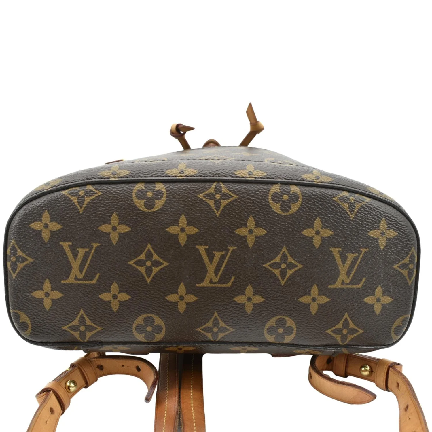 LOUIS VUITTON Montsouris NM Monogram Canvas Backpack Bag Brown - Image 9