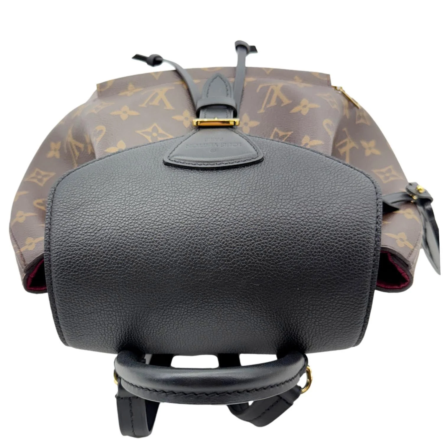 LOUIS VUITTON Montsouris NM PM Monogram Canvas Backpack Black - Image 5