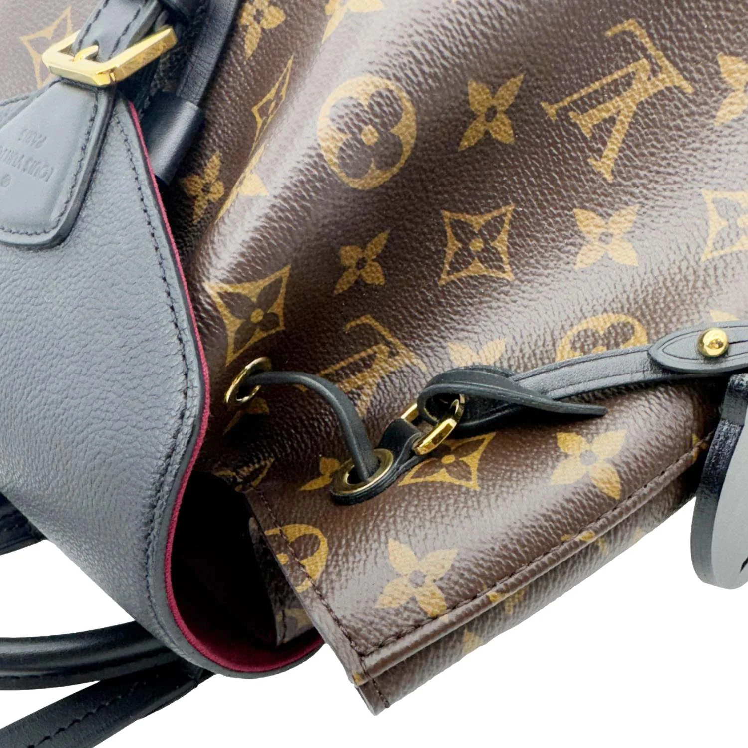 LOUIS VUITTON Montsouris NM PM Monogram Canvas Backpack Black - Image 7