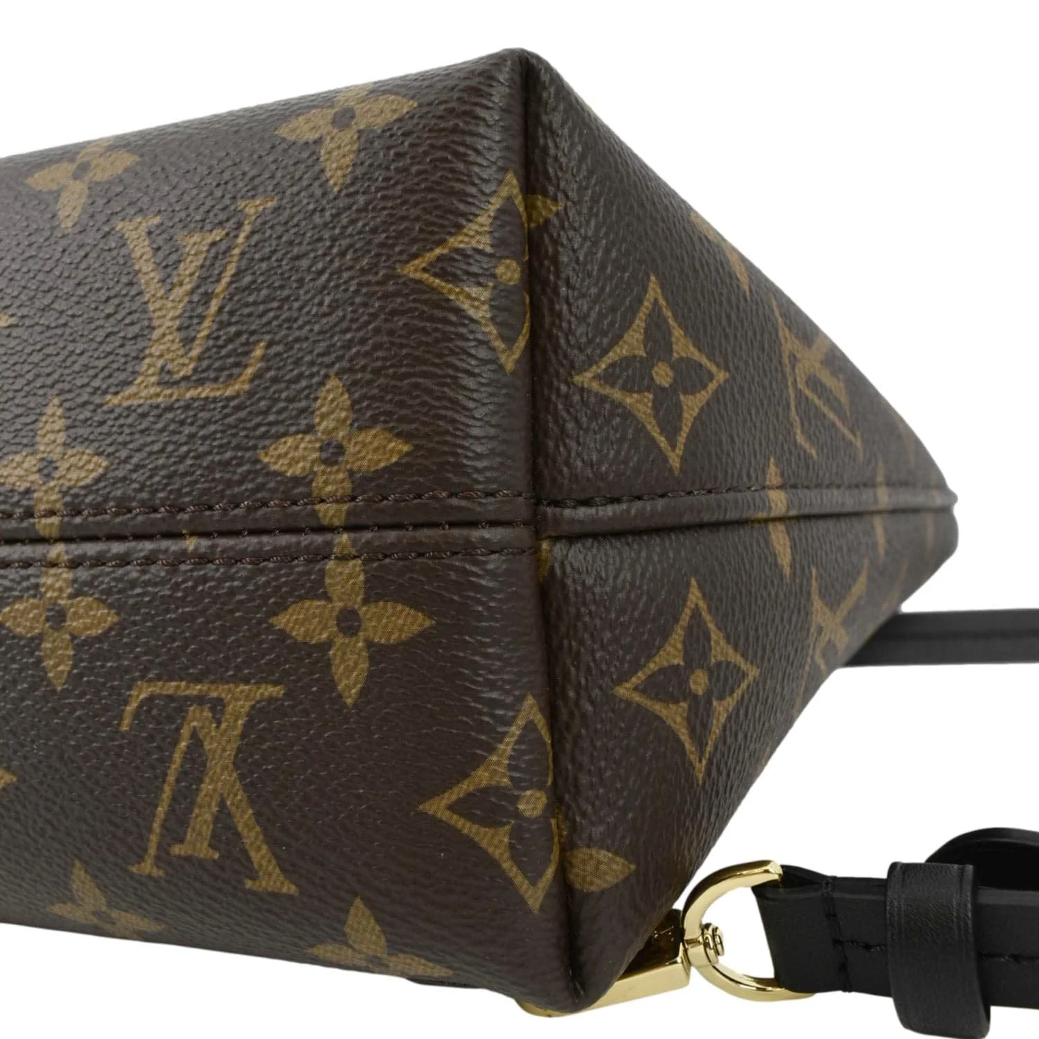 LOUIS VUITTON Montsouris BB Monogram Canvas Leather Backpack Bag Black - Image 9