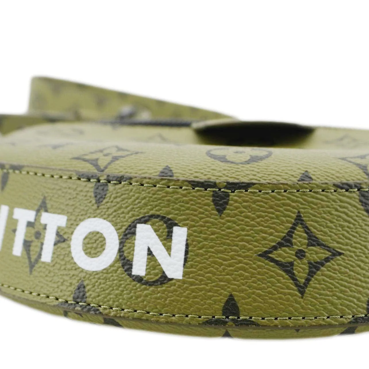 LOUIS VUITTON Moon Monogram Coated Canvas Crossbody Bag Green Khaki - Image 10