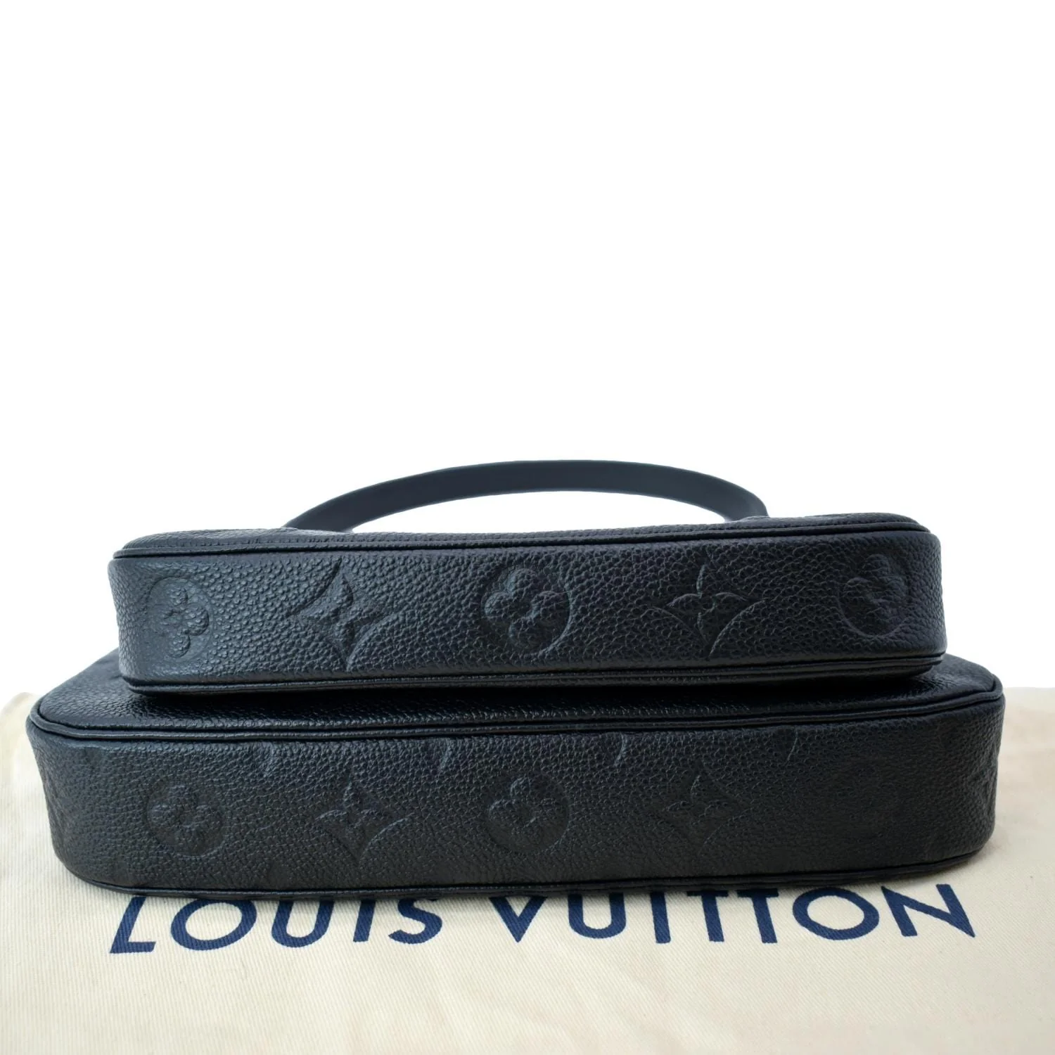 LOUIS VUITTON Multi Pochette Accessoires Monogram Empreinte Shoulder Bag Black - Image 9