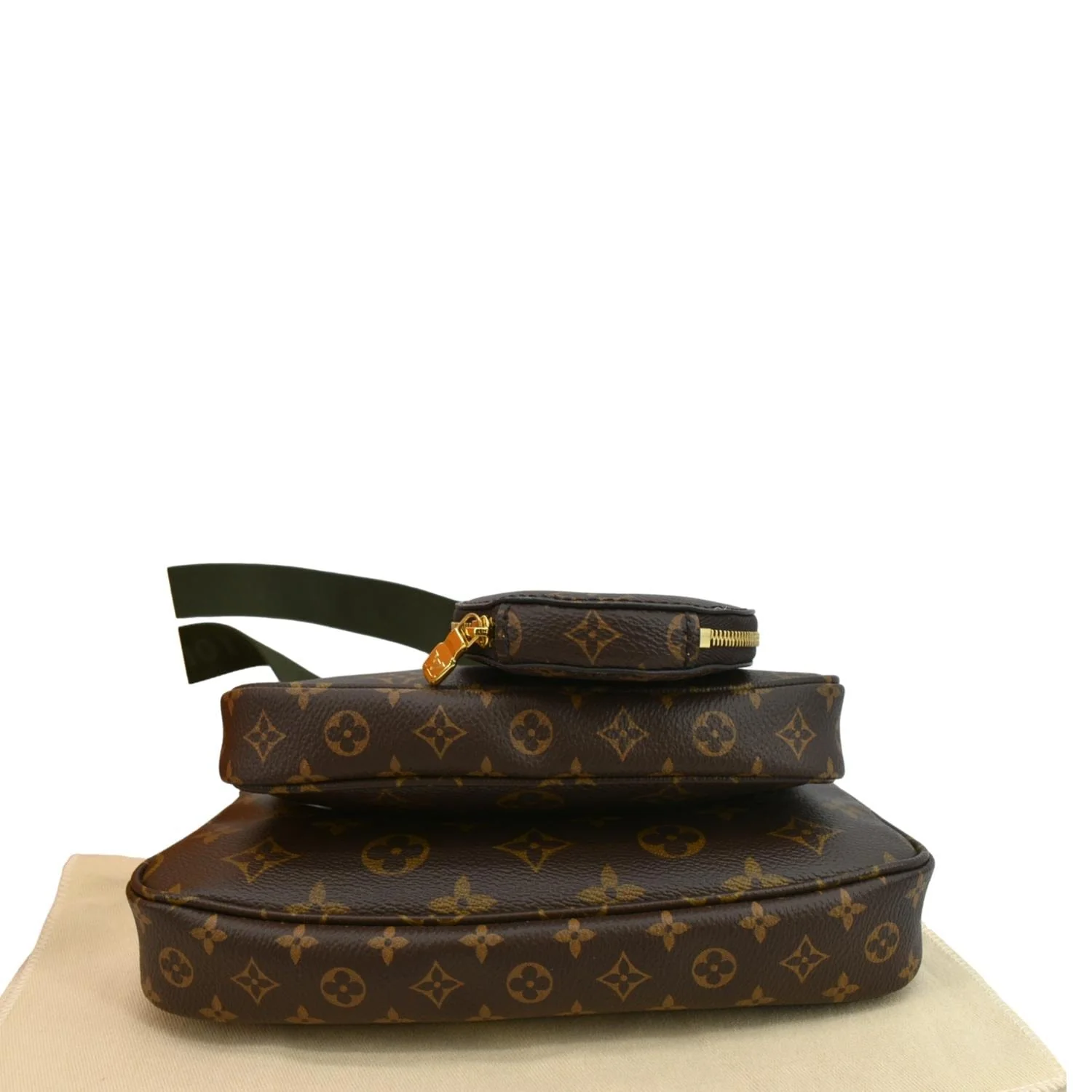 LOUIS VUITTON Multi Pochette Accessoires Monogram Canvas Shoulder Bag Khaki - Image 7