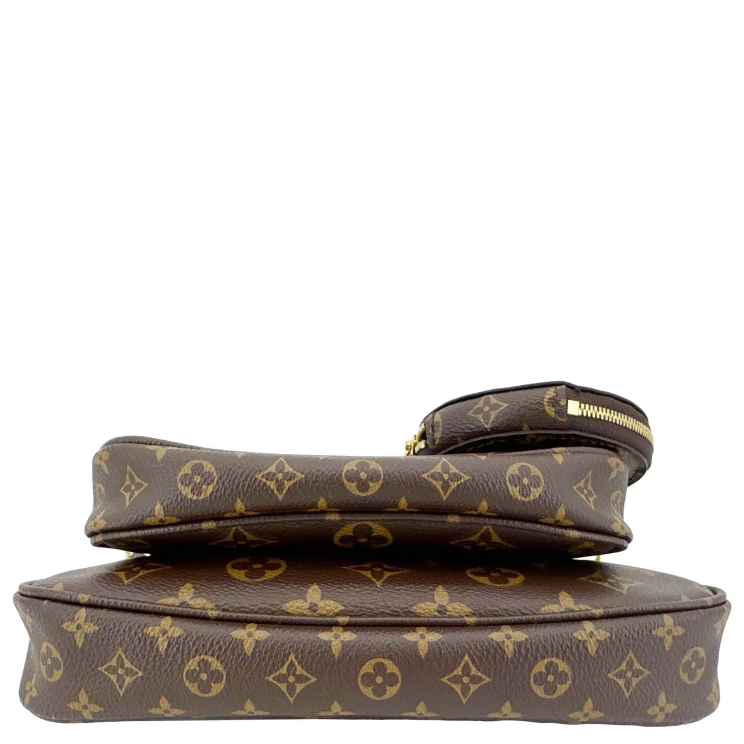 LOUIS VUITTON Multi Pochette Accessoires Monogram Canvas Crossbody Bag Brown - Image 11