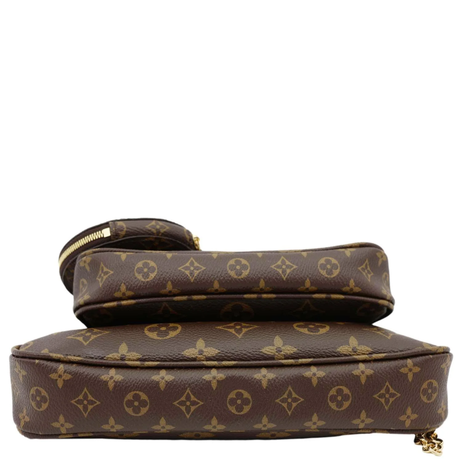 LOUIS VUITTON Multi Pochette Accessoires Monogram Canvas Crossbody Bag Brown - Image 10