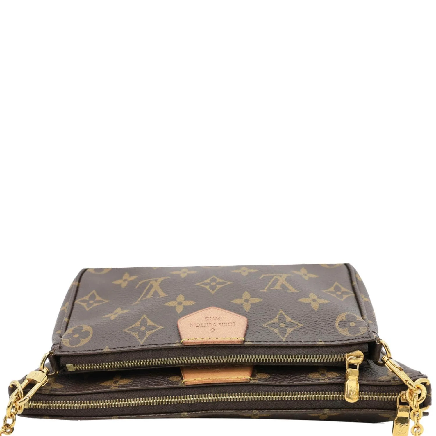 LOUIS VUITTON Multi Pochette Accessoires Monogram Canvas Crossbody Bag Brown - Image 4