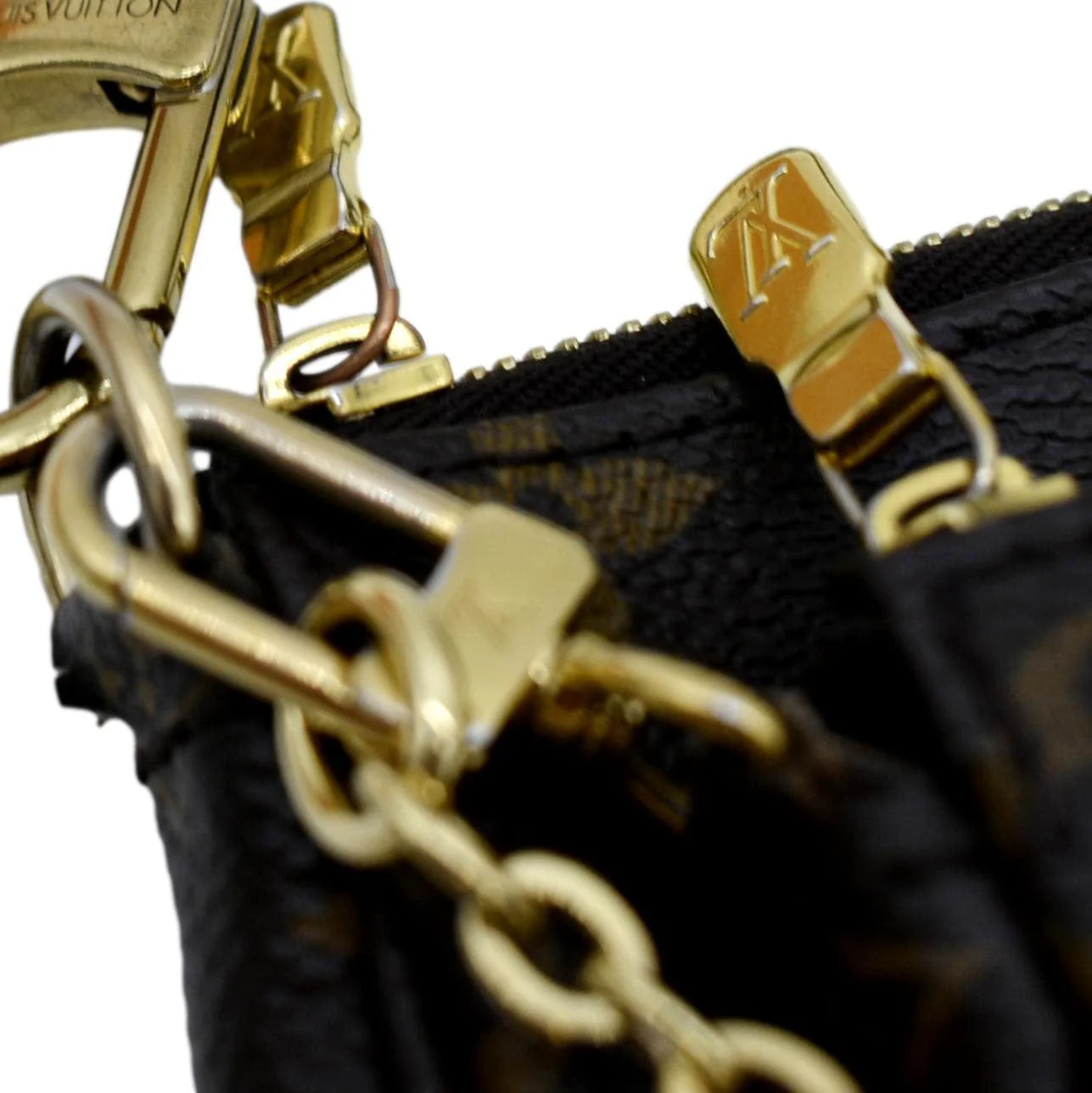 LOUIS VUITTON Multi Pochette Accessoires Monogram Canvas Shoulder Bag Brown - Image 10