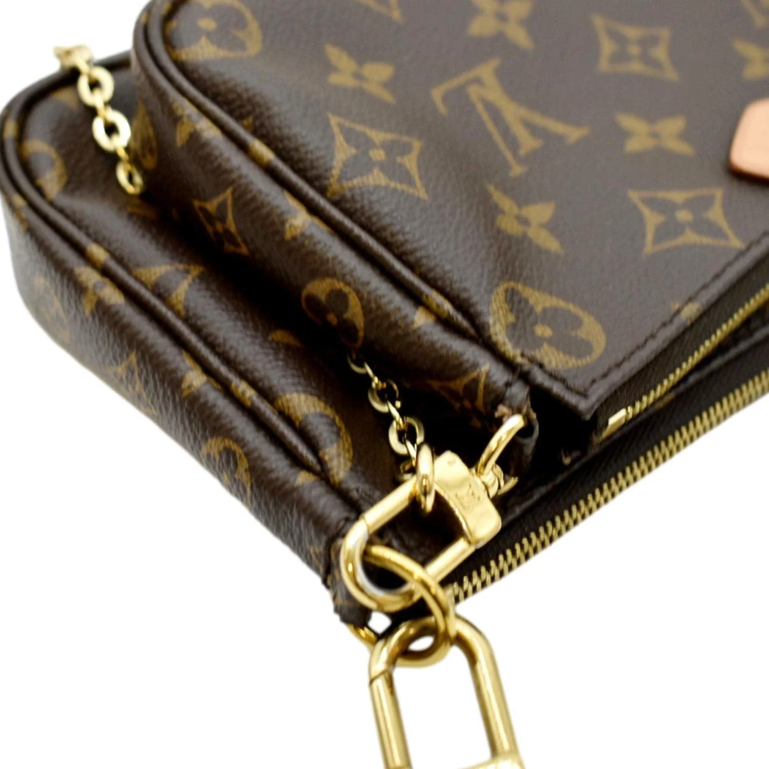 LOUIS VUITTON Multi Pochette Accessoires Monogram Canvas Shoulder Bag Brown - Image 5