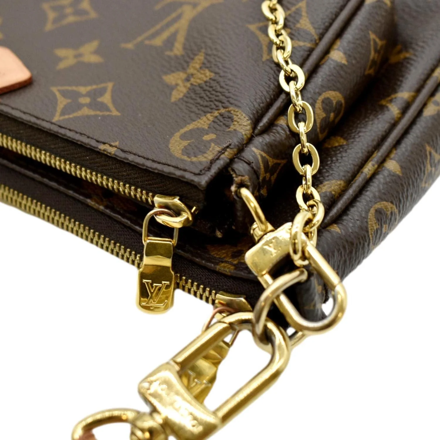 LOUIS VUITTON Multi Pochette Accessoires Monogram Canvas Shoulder Bag Brown - Image 6
