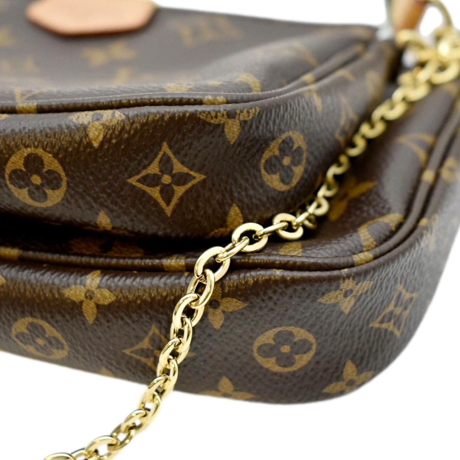 LOUIS VUITTON Multi Pochette Accessoires Monogram Canvas Shoulder Bag Brown - Image 7