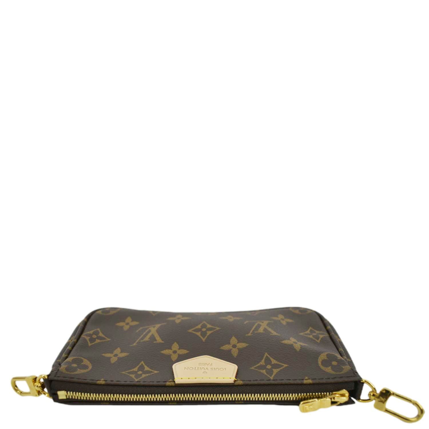 LOUIS VUITTON Multi Pochette Accessoires Monogram Canvas Shoulder Bag Light Pink - Image 4