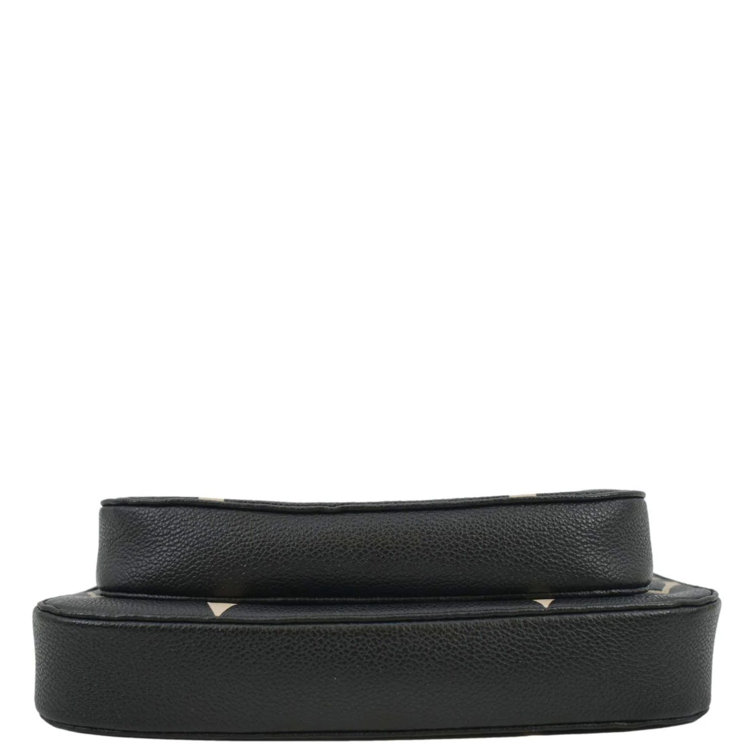 LOUIS VUITTON Multi Pochette Accessoires Bicolor Monogram Empreinte Crossbody Bag Black - Image 9