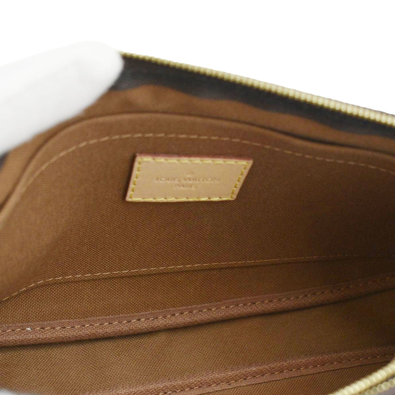 LOUIS VUITTON Multi Pochette Accessoires Monogram Canvas Crossbody Bag Brown - Image 13