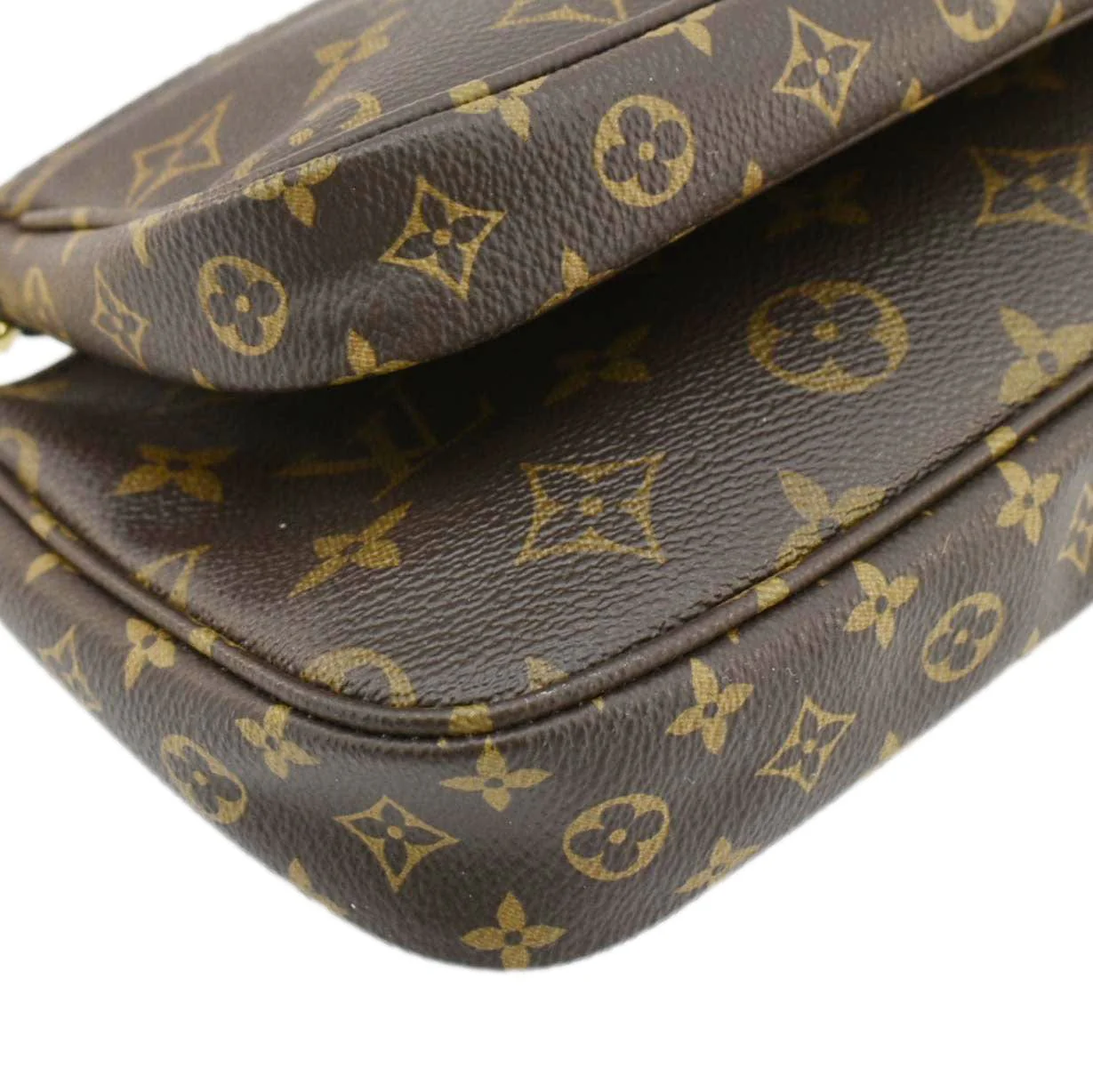 LOUIS VUITTON Multi Pochette Accessoires Monogram Canvas Crossbody Bag Brown - Image 8